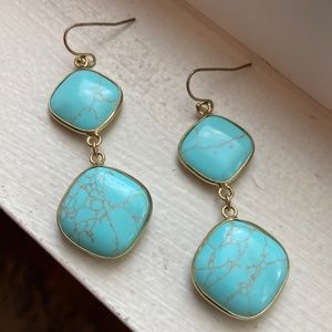 Anthropologie Turquoise Earrings